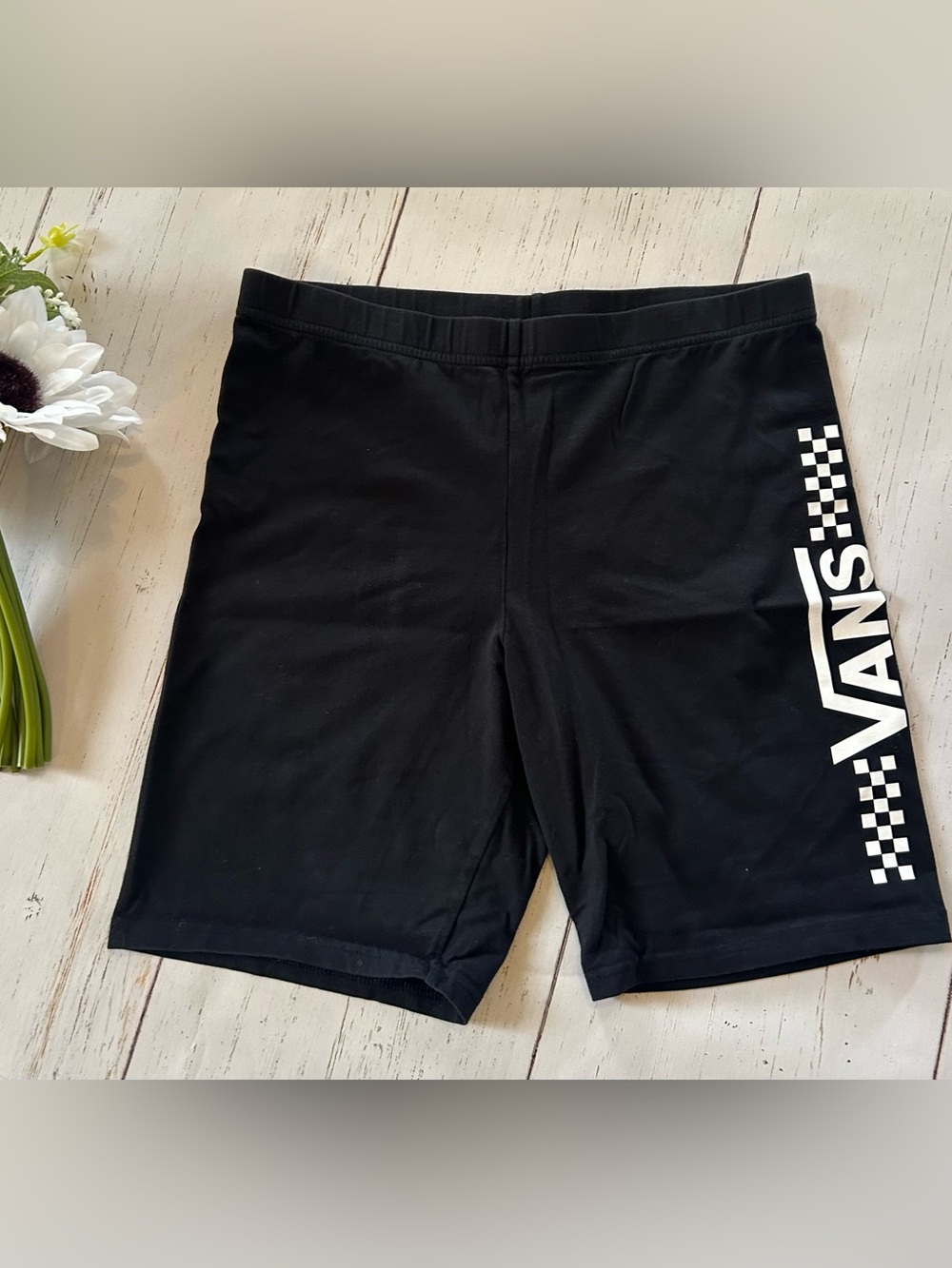 Vans girls bike black shorts size M